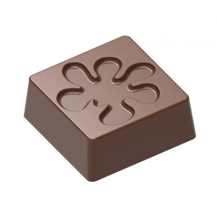 Chocolat Form Moule Chocolat Bonbon Carré Fleur (x24) New