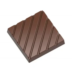 CHOCOLATE WORLD Moule Chocolat Caraque avec lignes 31 mm (x21) Sale