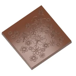 Chocolat Form Moule Chocolat Carré Fleuri 99 mm (x2)