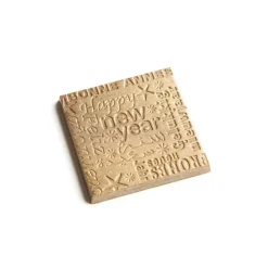 CHOCOLATE WORLD Moule Chocolat Carré Happy New Year (x18) Clearance
