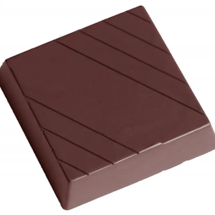 CHOCOLATE WORLD Moule Chocolat Carré Ligné 4,1 cm (x15) New