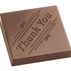 CHOCOLATE WORLD Moule Chocolat Carré Thank You Merci (x21) Clearance