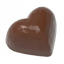 CHOCOLATE WORLD Moule Chocolat Cœur à Facettes 3,6 x 2,9 cm (x21) Outlet