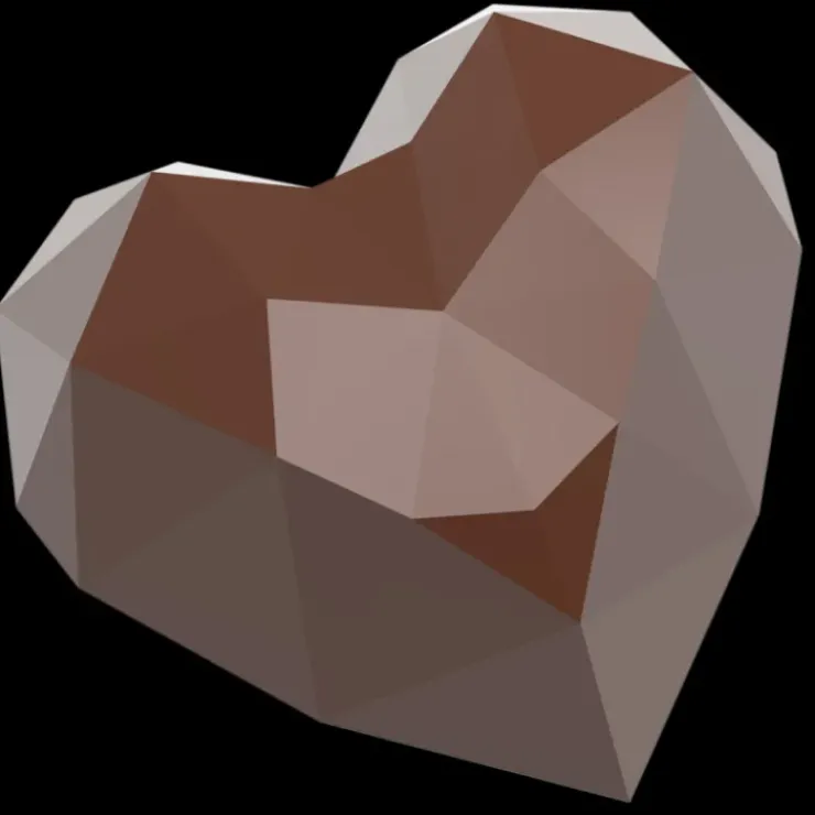 Chocolat Form Moule Chocolat Cœur Diamant 3,4 x 3,3 cm (x21) Hot