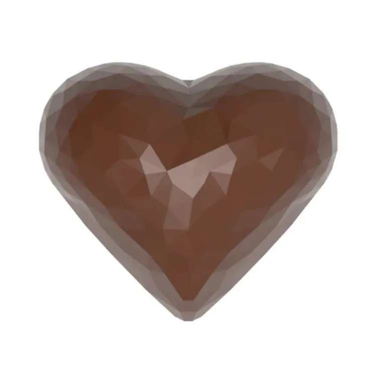 CHOCOLATE WORLD Moule Chocolat Cœur Double à Facettes 3,4 x 2,8 cm (x21) Online