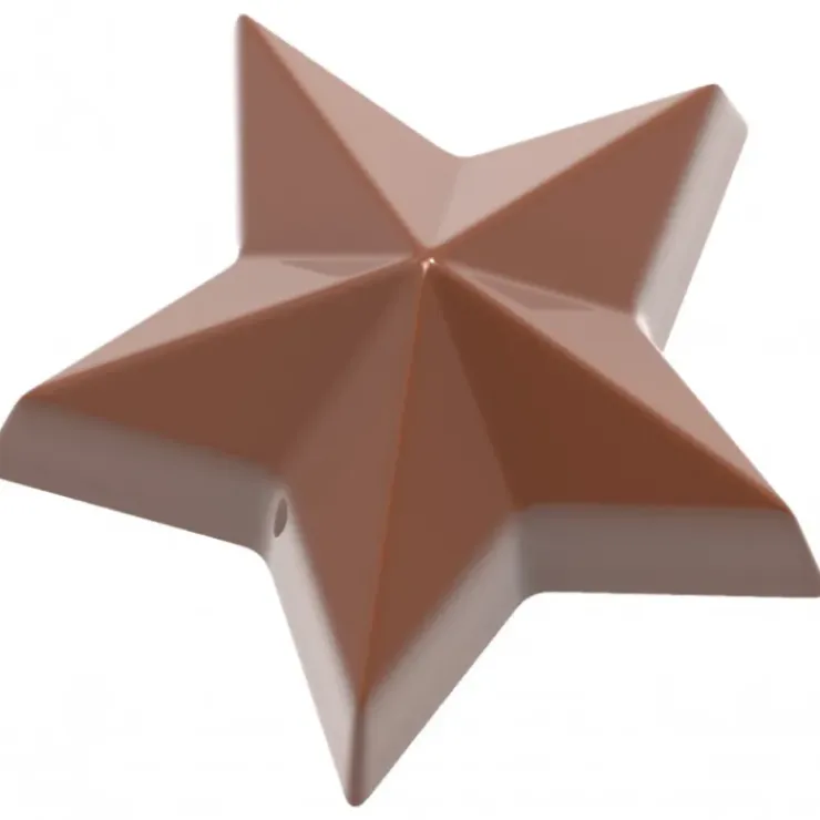 CHOCOLATE WORLD Moule Chocolat Etoile 4 cm (x14) New