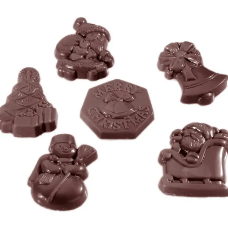CHOCOLATE WORLD Moule Chocolat Figurines de Noël (x24) New