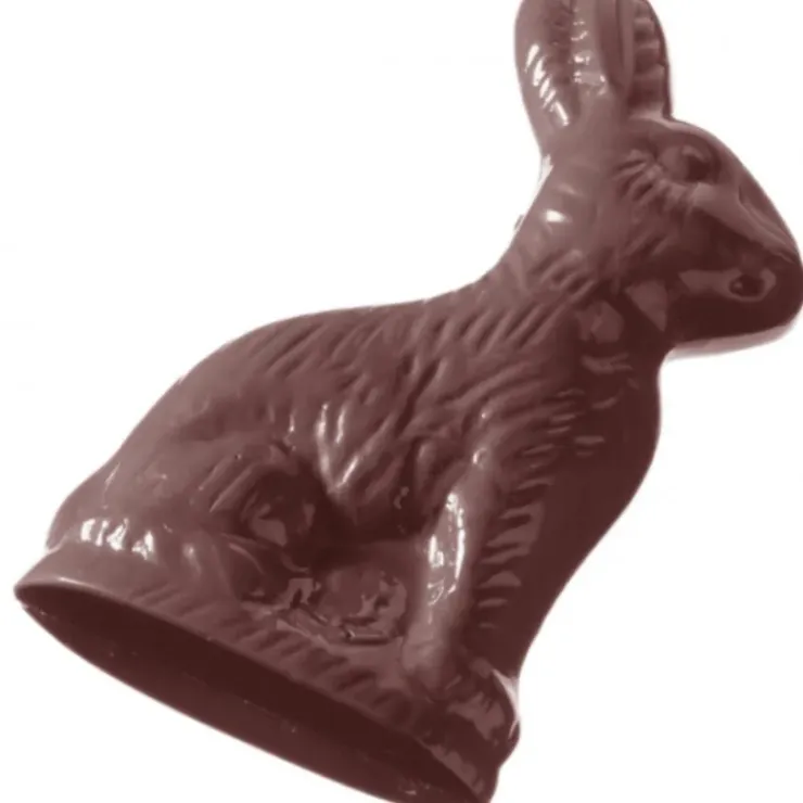 CHOCOLATE WORLD Moule Chocolat Lapin Assis 110 mm (x4) New