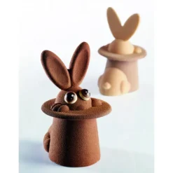 PAVONI Moule Chocolat Lapin Magique 12 x 10 cm x H 17 cm (x2)