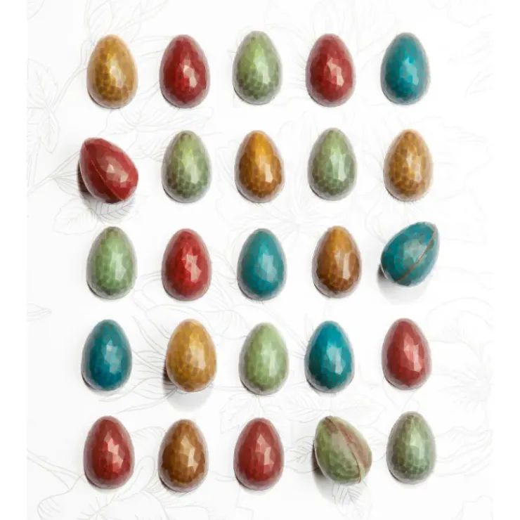 CHOCOLATE WORLD Moule Chocolat Oeuf à Facettes 33 mm (x24) Clearance