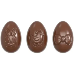 CHOCOLATE WORLD Moule Chocolat Oeuf Motifs Pâques 6,2 cm (x12) Clearance