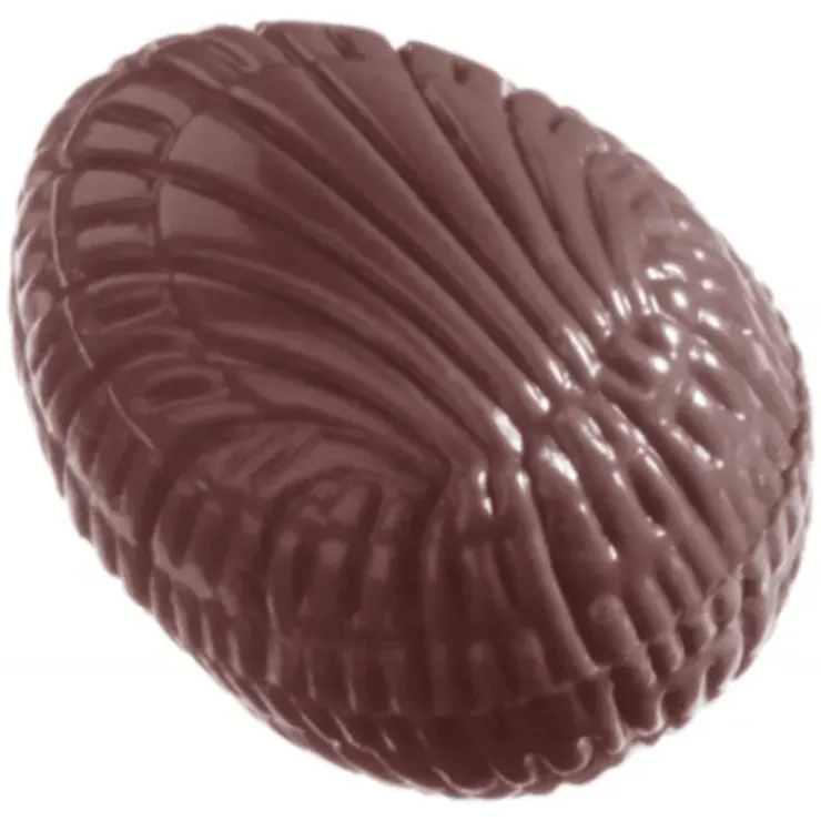 CHOCOLATE WORLD Moule Chocolat Oeuf Strié 3.3 cm (x32) Hot