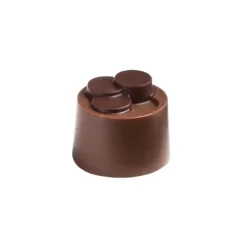 POP CHOCOLAT Moule Chocolat Pralines Cylindriques Escalier Ø 25 mm (x28) Clearance