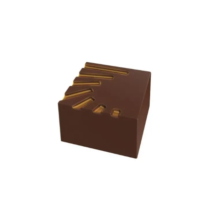 POP CHOCOLAT Moule Chocolat Pralines Carrées Striées 25 mm (x28) Clearance