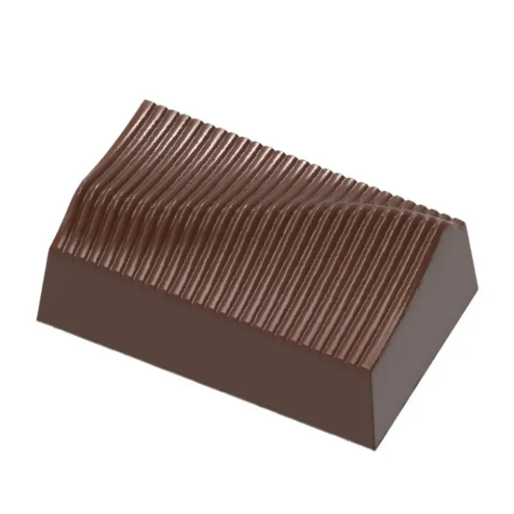 CHOCOLATE WORLD Moule Chocolat Rectangle Plissé 35mm (x24) New