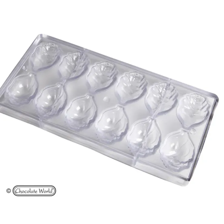 CHOCOLATE WORLD Moule Chocolat Rose Ouverte 12 Cavités Outlet