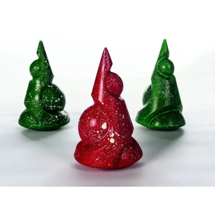 PAVONI Moule Chocolat Sapin de Noël Merlin Ø 12 cm x H 20 cm (x2) New