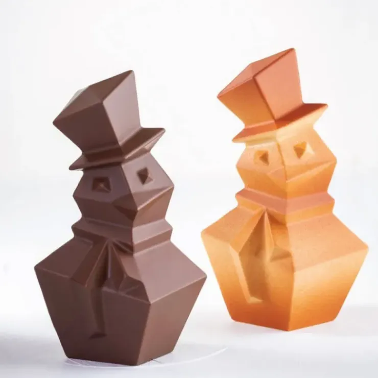 PAVONI Moule Chocolat Snowman 12,5 x 12,1 x H 20 cm (x2) New