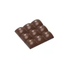 CHOCOLATE WORLD Moule Chocolat Tablette 9 Carrés Bombés 79,5 mm (x3) New
