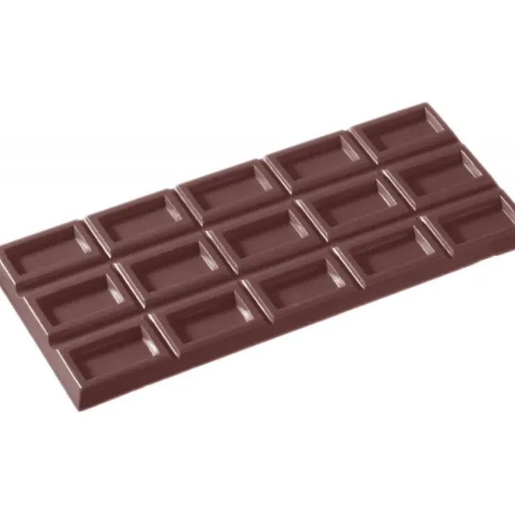 CHOCOLATE WORLD Moule Chocolat Tablette Creuse (x3) New