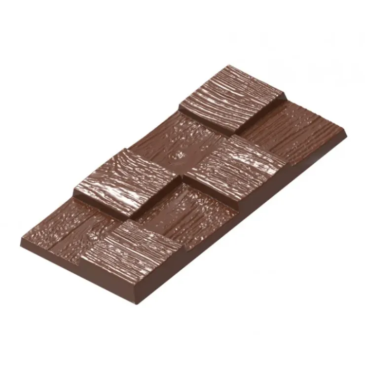 Chocolat Form Moule Chocolat Tablette Effet Bois (x4) Sale