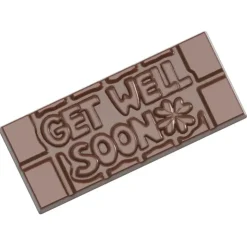 CHOCOLATE WORLD Moule Chocolat Tablette Get Well Soon (x4) Clearance
