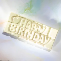 CHOCOLATE WORLD Moule Chocolat Tablette Happy Birthday (x4) New