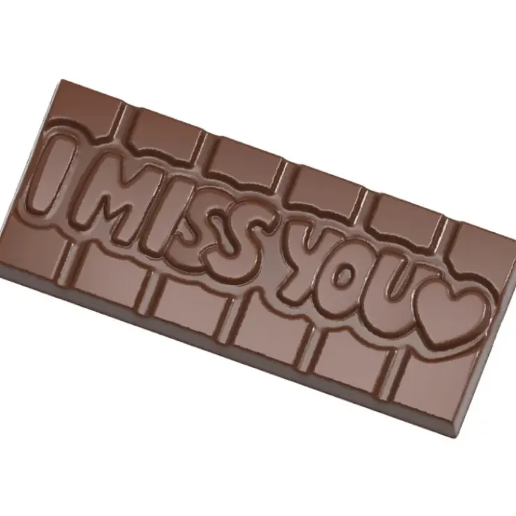CHOCOLATE WORLD Moule Chocolat Tablette I Miss You (x4) Clearance