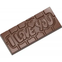 CHOCOLATE WORLD Moule Chocolat Tablette I love You (x4) Sale