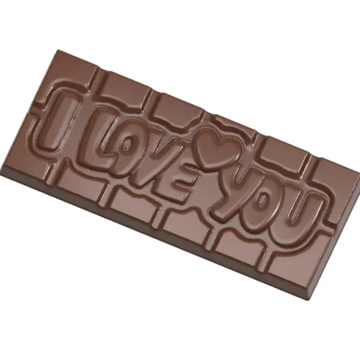 CHOCOLATE WORLD Moule Chocolat Tablette I love You (x4) Sale