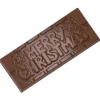 CHOCOLATE WORLD Moule Chocolat Tablette Merry Christmas (x4)
