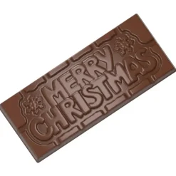 CHOCOLATE WORLD Moule Chocolat Tablette Merry Christmas (x4)