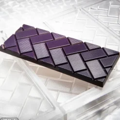 CHOCOLATE WORLD Moule Chocolat Tablette Rectangles Obliques (x4) Clearance