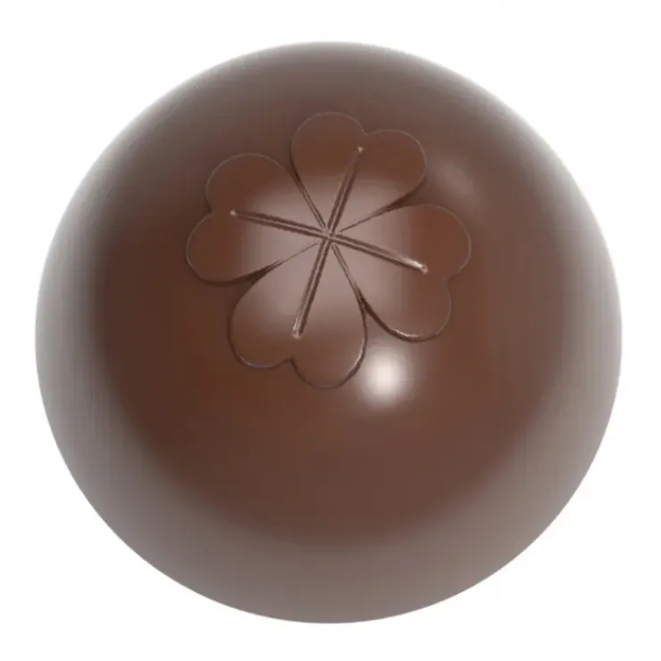 CHOCOLATE WORLD Moule Chocolat Truffe Américaine Trèfle 26,5 mm (x24) Best