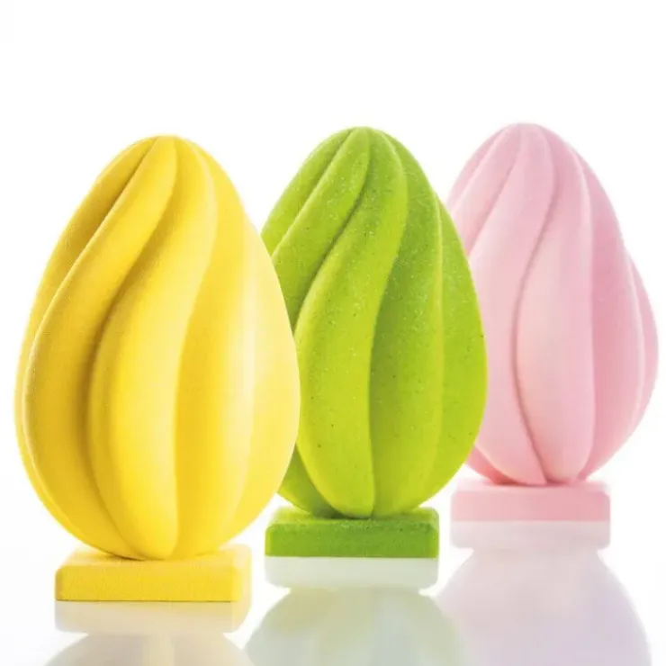 PAVONI Moule Chocolat Œuf Helical Ø 14 x H 21,8 cm (x2) Discount