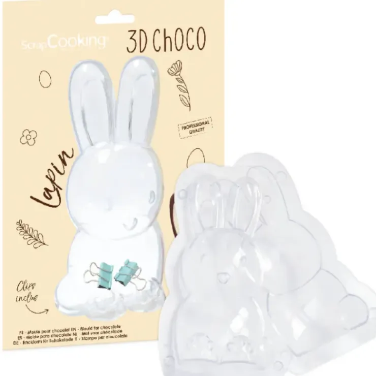 SCRAPCOOKING Moule 3D Chocolat Lapin Discount