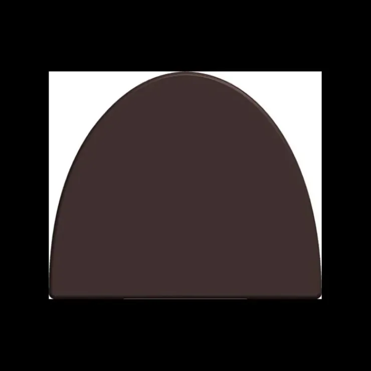 CUISINEADDICT Moule Embout de Bûche 9018 Arrondi 9 x 7,5 cm (x6)