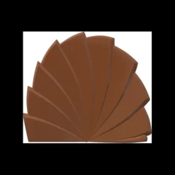 CUISINEADDICT Moule Embout de Bûche 9014 Eventail Gauche 9 x 7,8 cm (x6) Sale