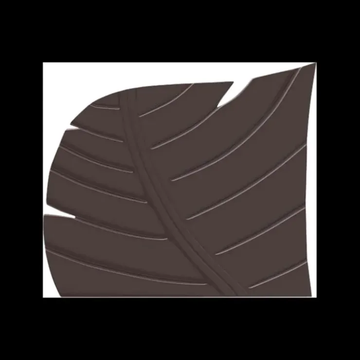 CUISINEADDICT Moule Embout de Bûche 9012 Feuille 9,3 x 8 cm (x6)