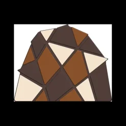 CUISINEADDICT Moule Embout de Bûche 9006 Triangles 9,5 x 7,5 cm (x6) Discount