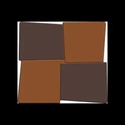 CUISINEADDICT Moule Embout de Bûche Carré 9005 Damier 8,8 x 8 cm (x6) Discount