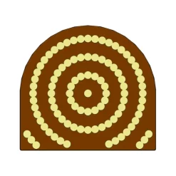 MALLARD FERRIERE Moule Embout de bûche Perles 78 x 85 mm Mallard Ferrière Online