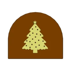MALLARD FERRIERE Moule Embout de bûche Sapin de Noël 80 x 68 mm Mallard Ferrière Sale