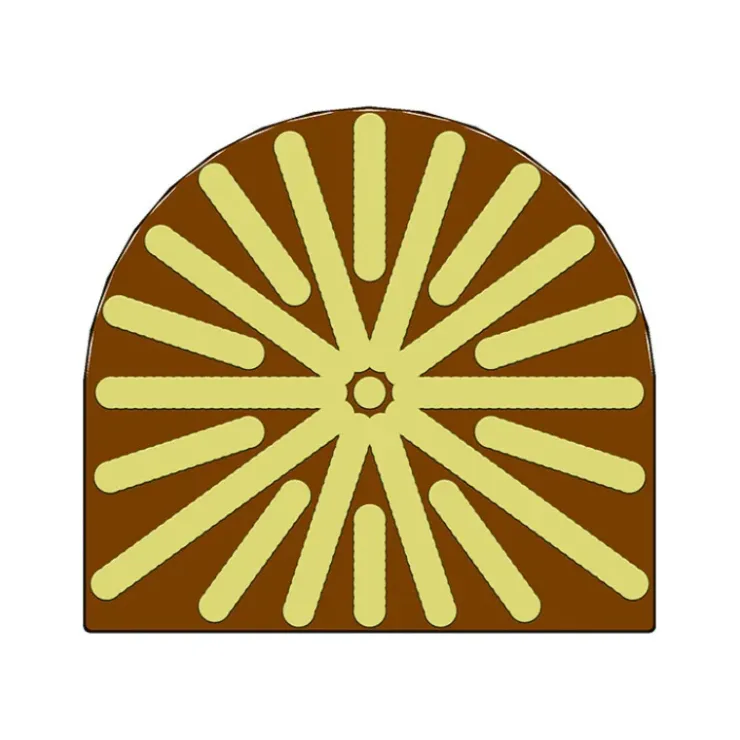MALLARD FERRIERE Moule Embout de bûche Soleil 78 x 85 mm Mallard Ferrière Outlet