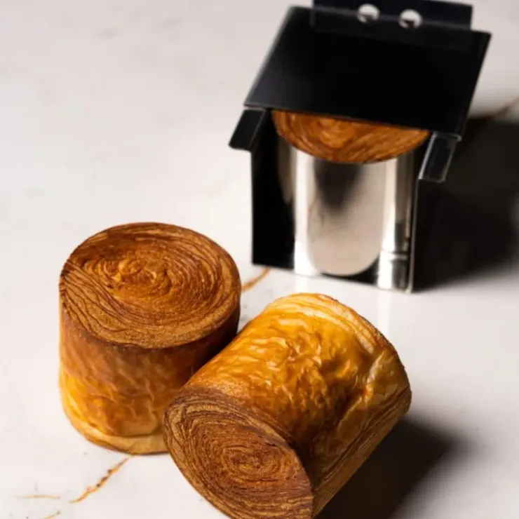 PAVONI Moule Inox Croissant Géométrique Cylindre 6,5 x H 6 cm Clearance