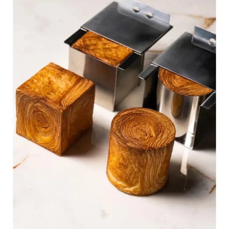 PAVONI Moule Inox Croissant Géométrique Cylindre 6,5 x H 6 cm Clearance