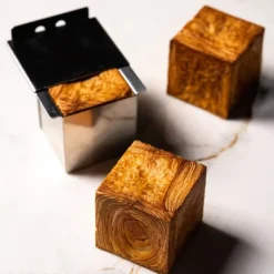 PAVONI Moule Inox Croissant Géométrique Cube 6 x H 6 cm New