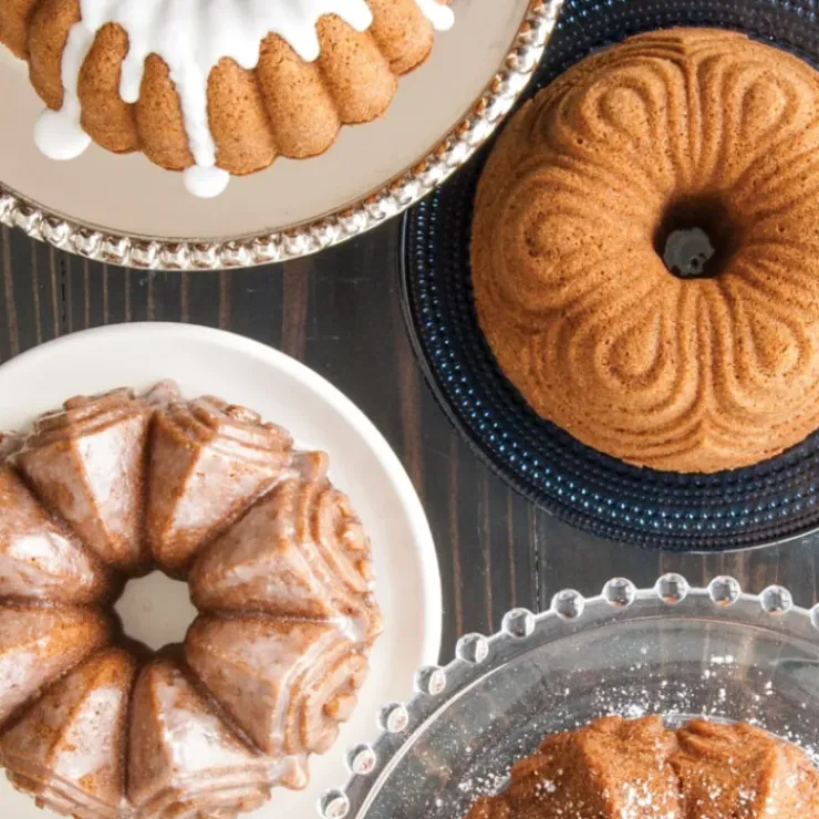NORDIC WARE Moule Mini Bundt Assortis (x4) Gold Best
