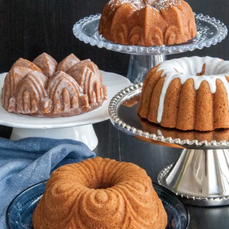 NORDIC WARE Moule Mini Bundt Assortis (x4) Gold Best