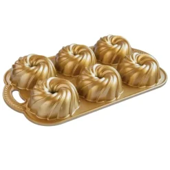 NORDIC WARE Moule Mini Bundt Tourbillon (x6) Gold Sale